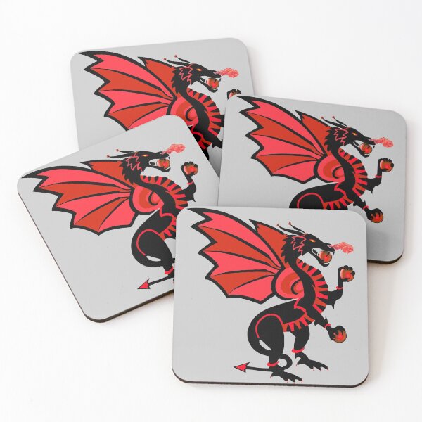 Item preview, Red and black dragon guardian of pearls designed and sold by Astralia.
