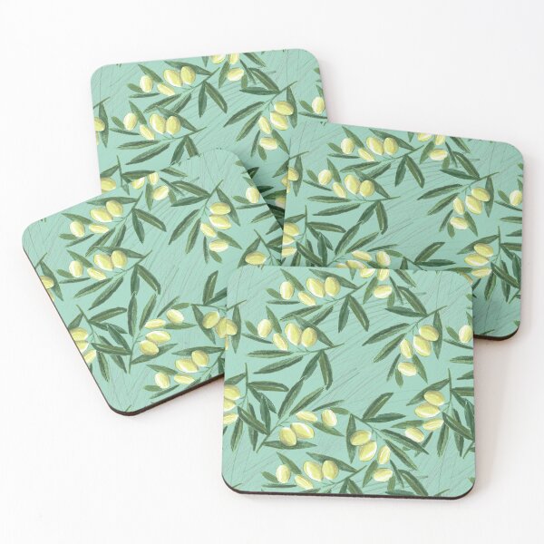 Item preview, Olives on light green background designed and sold by Irina Ivanova.