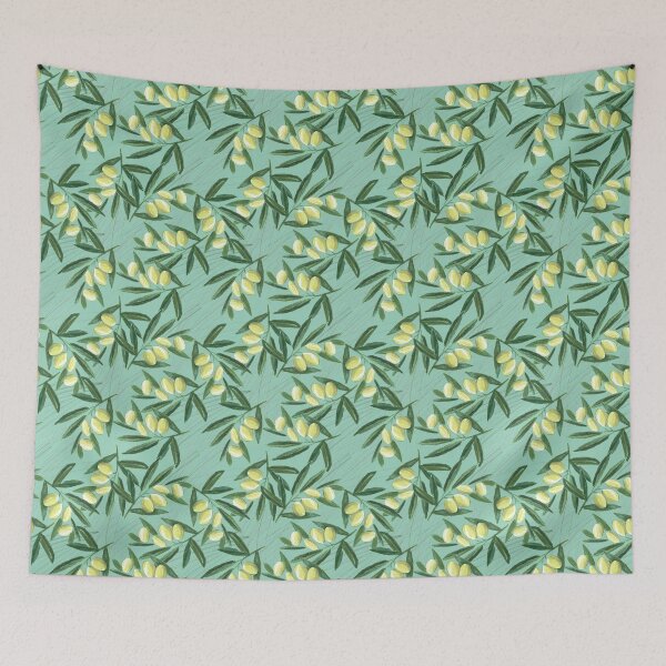 Item preview, Olives on light green background designed and sold by Irina Ivanova.