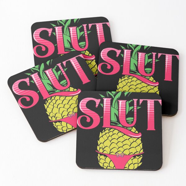 Item preview, Funny Vintage Pineapple Slut Yellow G-String print designed and sold by Lisbob.