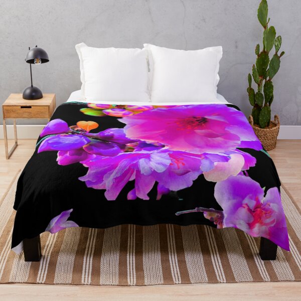 Item preview, Blooming Purpfect Branches - Purple Effect Blossom Branches - Black Backing designed and sold by CheckOutOz.