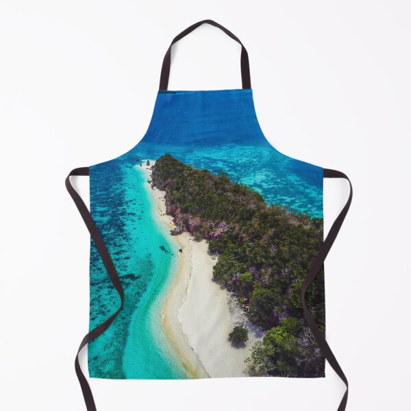 Item preview, Deserted beach surrounded by blue waters designed and sold by viknitov.