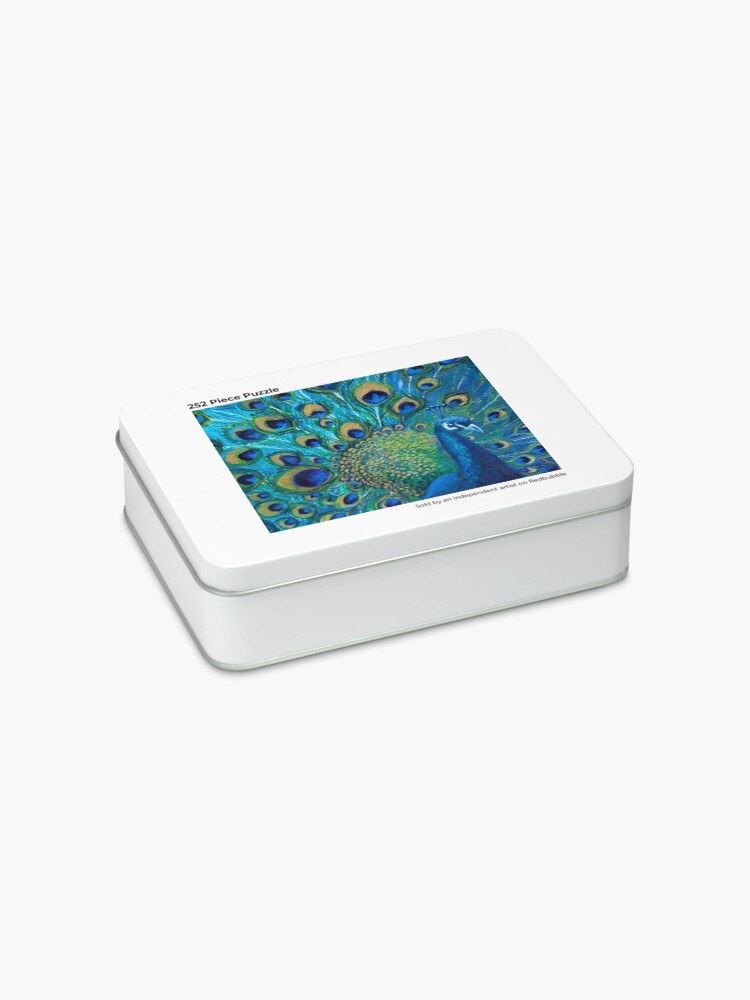 Alternate view of Full Glory Peacock Jigsaw Puzzle