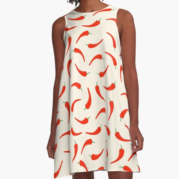 Item preview, Red chili pepper pattern off-white designed and sold by Dieuwbieus.