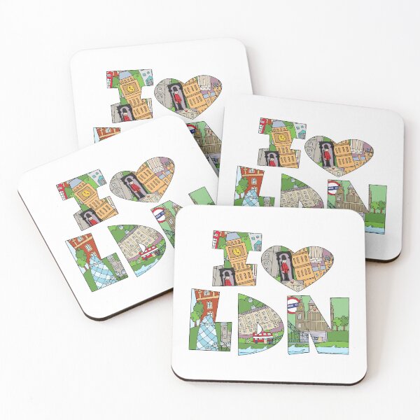 Item preview, I Love London Doodle Style Illustration designed and sold by LouiseFranksArt.
