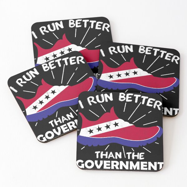 Item preview, Funny I Run Better Than The Government Gift design print designed and sold by Lisbob.
