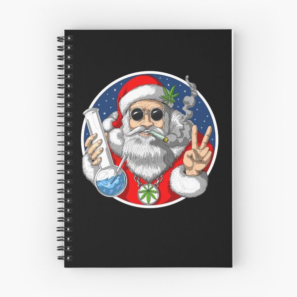 Item preview, Papá Noel fumando marihuana designed and sold by underheaven.
