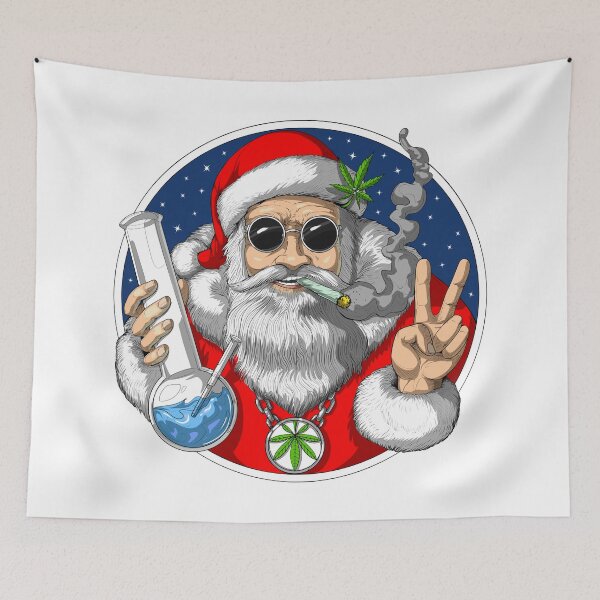 Item preview, Santa Smoking Weed designed and sold by underheaven.