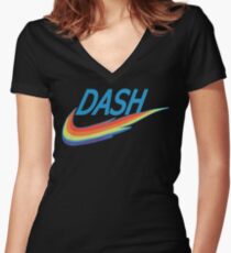 My little Pony Rainbow Dash parody Women's Fitted V-Neck T-Shirt