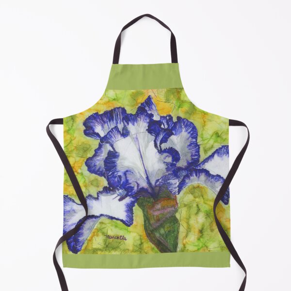 Item preview, Blue and White Iris designed and sold by Marcella Chapman.