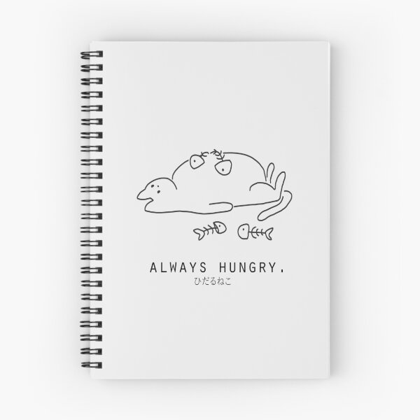 Item preview, Always Hungry Kawaii Neko Cat Minimalist/Simple Art designed and sold by Neroaida.
