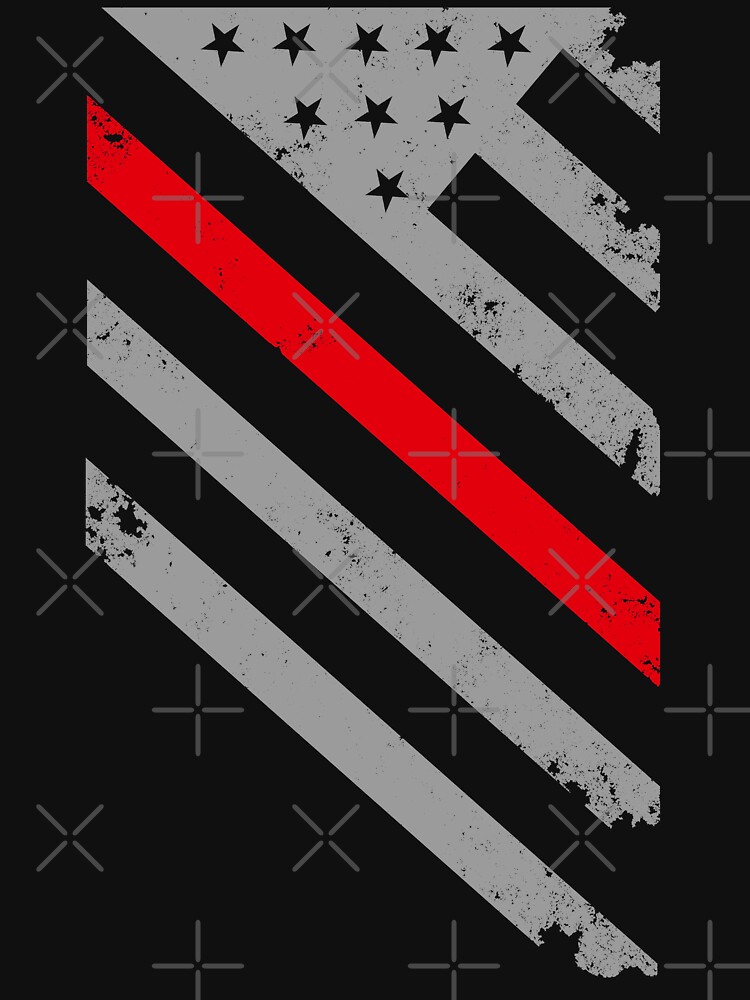 gray flag with red stripe