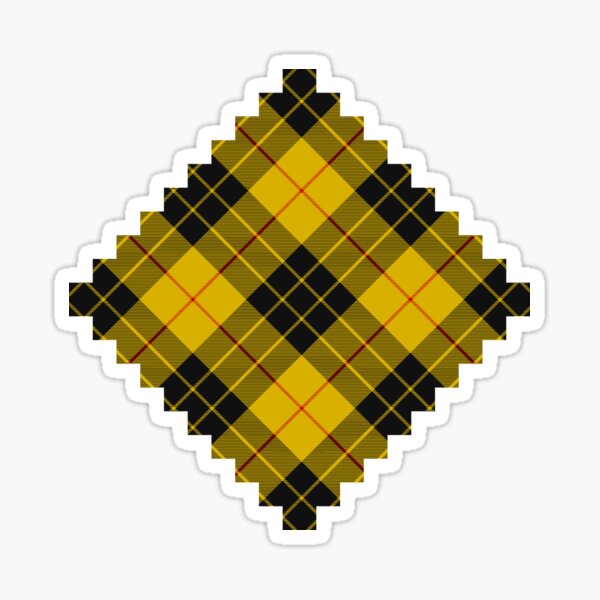 Clan MacLeod of Lewis Tartan Rotated Sticker