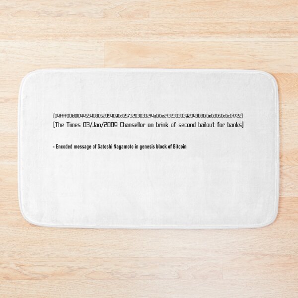 Item preview, Bitcoin genesis block satoshi designed and sold by TheRebelGene.