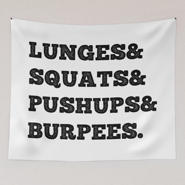 Item preview, Lunges & Squats & Pushups & Burpees designed and sold by MSA-42.