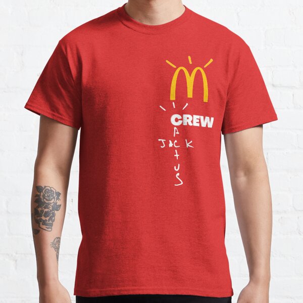 Travis Scott x McDonald's Crew cactus jack mcdonalds Camiseta clásica