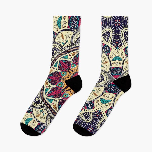 Item preview, Colorful ornamental floral ethnic mandala designed and sold by Asura-Designs.