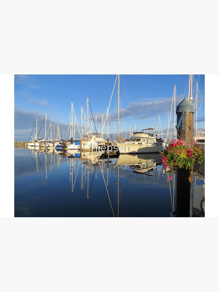 Beautiful and Colorful Yachts and Sailboats in a Marina by hjepsen