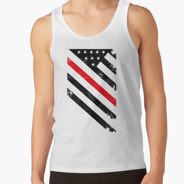 Project Thin Line Tactical Subdued American Flag Rocker Tank Top