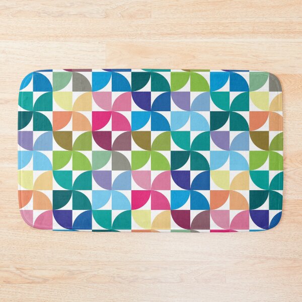 Item preview, Geometric Pattern #1 (colorful quarter circles) designed and sold by Geometric Patterns.