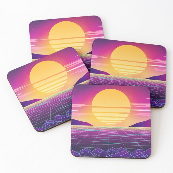 Item preview, 80s Sunset at the Beach Retrowave designed and sold by MaiZephyr.