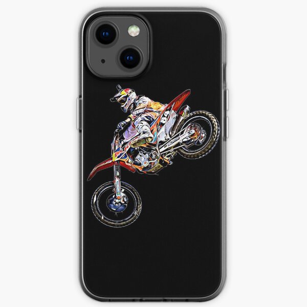Dirt Bike Jump oder Motocross Jump MX oder Motorrad Jump iPhone Flexible Hülle
