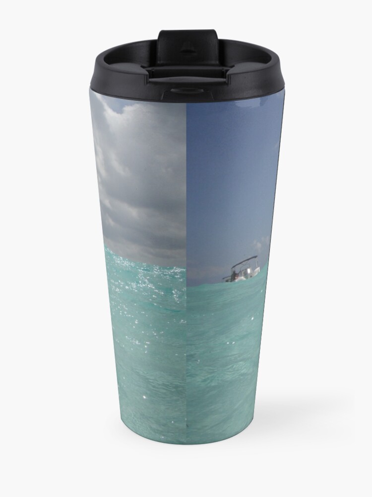 Alternate view of Crystal Clear Blue Caribbean Waters Travel Mug