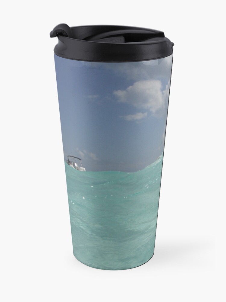 Alternate view of Crystal Clear Blue Caribbean Waters Travel Mug