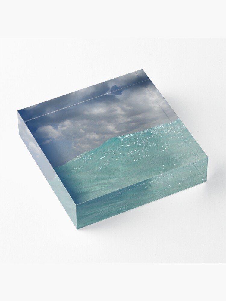 Alternate view of Crystal Clear Blue Caribbean Waters Acrylic Block