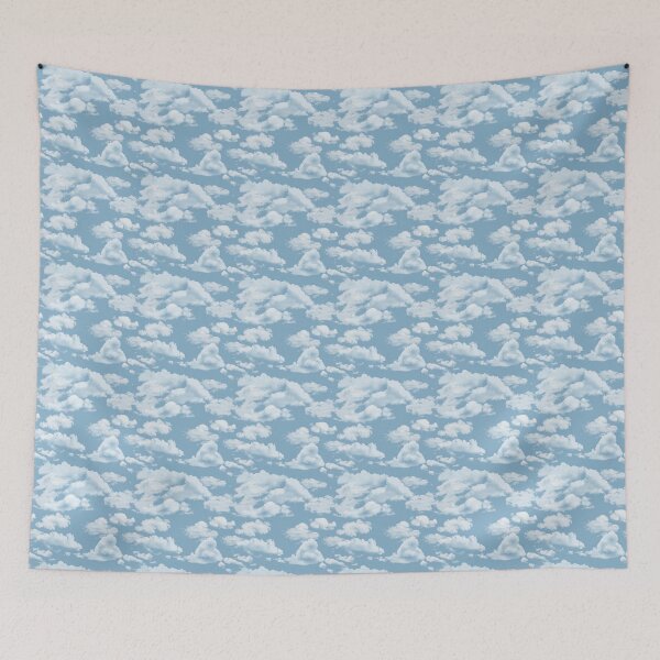 Item preview, White clouds in a blue sky  designed and sold by purumArt.