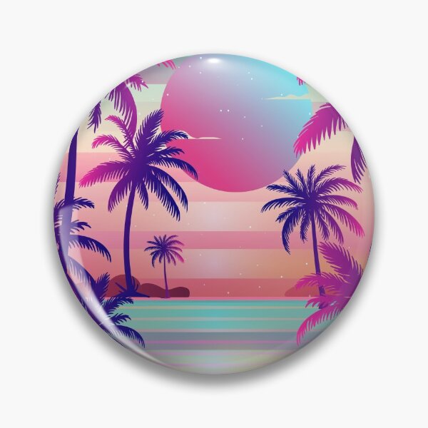 Item preview, Sunset Palm Trees Vaporwave Aesthetic designed and sold by MaiZephyr.