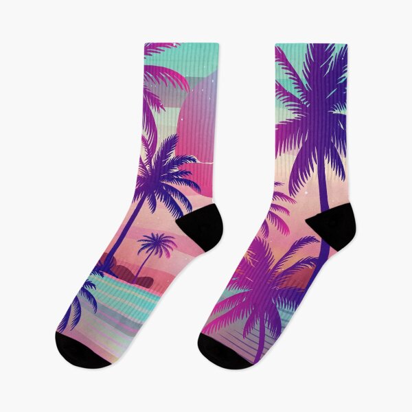 Item preview, Sunset Palm Trees Vaporwave Aesthetic designed and sold by MaiZephyr.