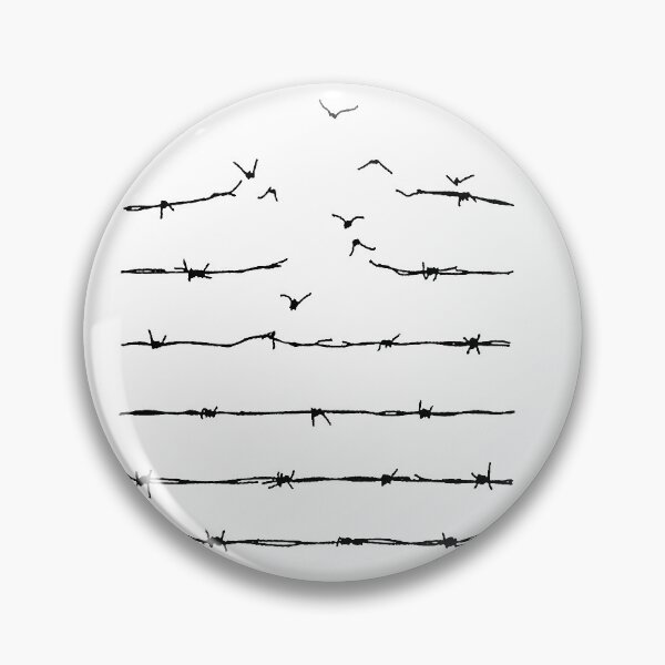 Item preview, Birds flying from barbed wire inspirational meme gift t shirt designed and sold by Johannesart.