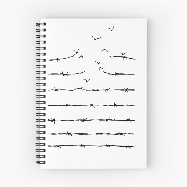 Item preview, Birds flying from barbed wire inspirational meme gift t shirt designed and sold by Johannesart.