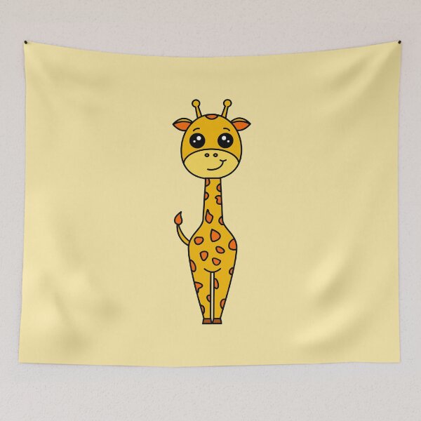 Item preview, Cute Giraffe smiling.  designed and sold by TashaVector.