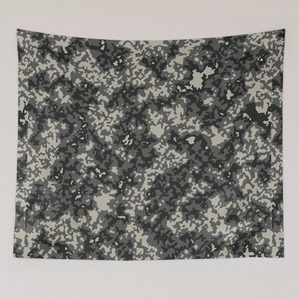 Item preview, Gray Camo Digital Patterns in Grey Shades and Black designed and sold by ShopieHome.