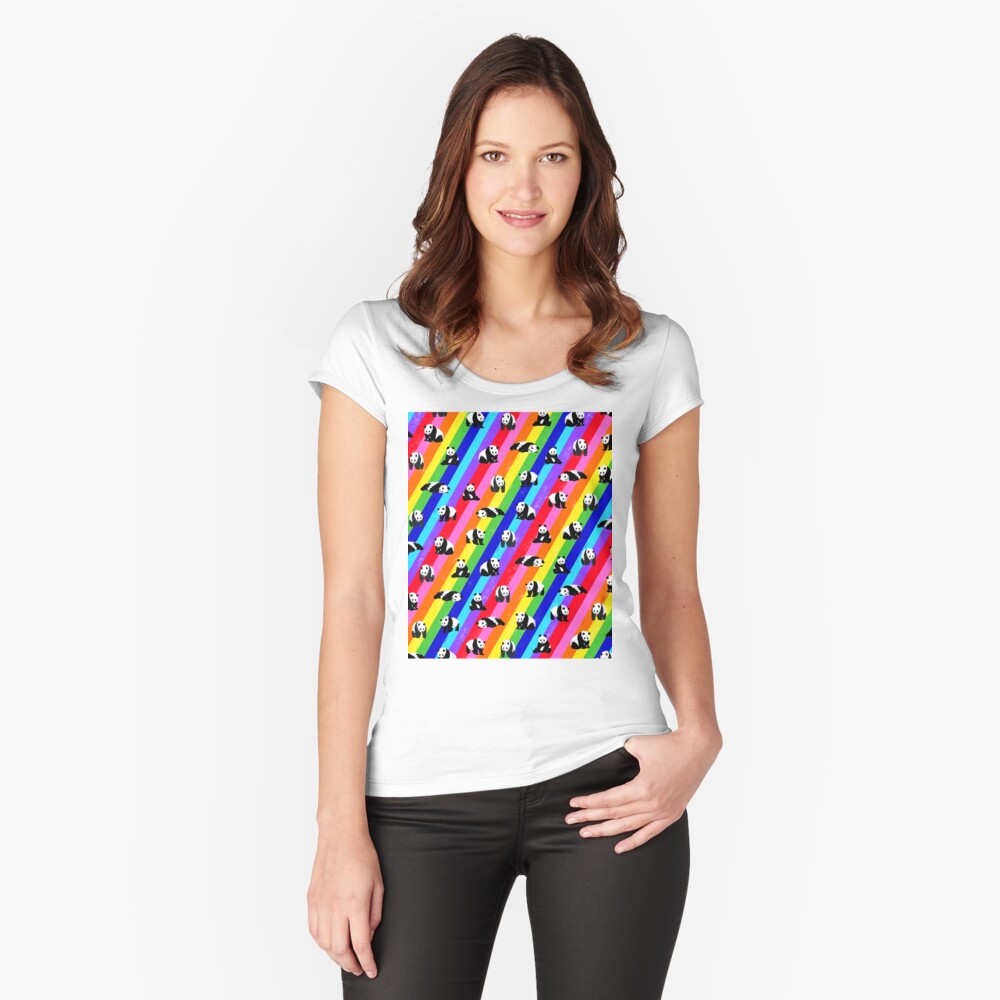 Vista previa del artículo con la obra «Camiseta entallada de cuello ancho», diseñado y vendido por OneThreeSix.