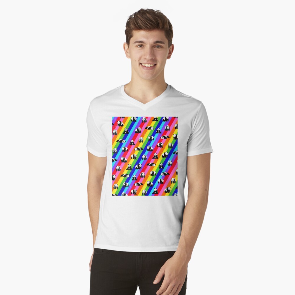 Vista previa del artículo con la obra «Camiseta de cuello en V», diseñado y vendido por OneThreeSix.