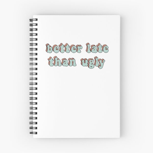 Item preview, Better late than ugly, retro letters designed and sold by Kiki-Store.