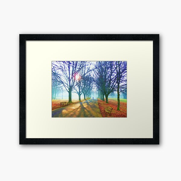 Winter Morning on Clifton Downs Framed Art Print