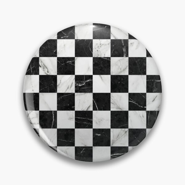 Item preview, Marble Checkerboard Pattern - Black and White designed and sold by Zoltan Ratko.