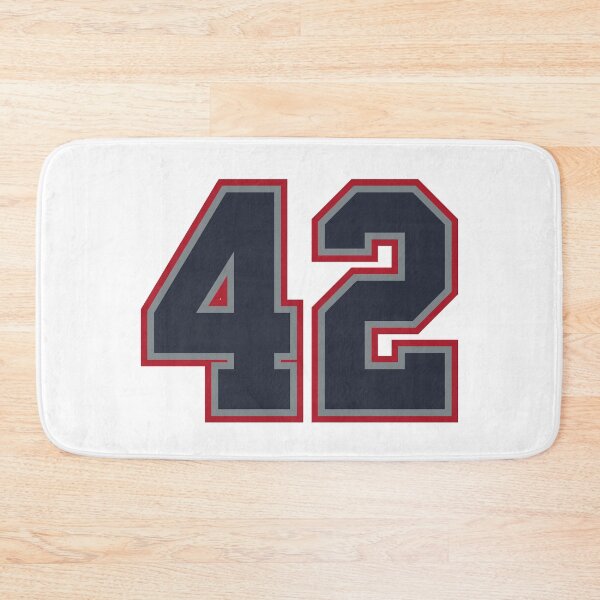 Item preview, 42 Navy Grey Red Sports Number Fourty-Two designed and sold by HelloFromAja.