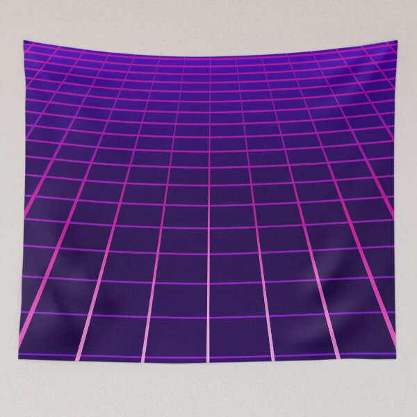 Item preview, Minimal Synthwave Grid lines designed and sold by MaiZephyr.