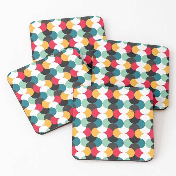 Item preview, Geometric Pattern 24 (red blue yellow curves) designed and sold by Geometric Patterns.