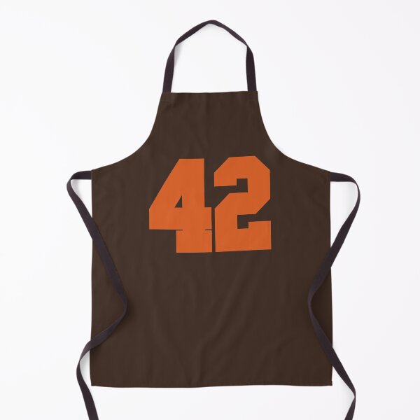 Item preview, 42 Number Cleveland Sports Fourty-Two Brown Jersey designed and sold by HelloFromAja.