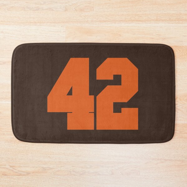 Artikelvorschau, 42 Nummer Cleveland Sports Zweiundvierzig Brown Brown entworfen und verkauft von HelloFromAja.
