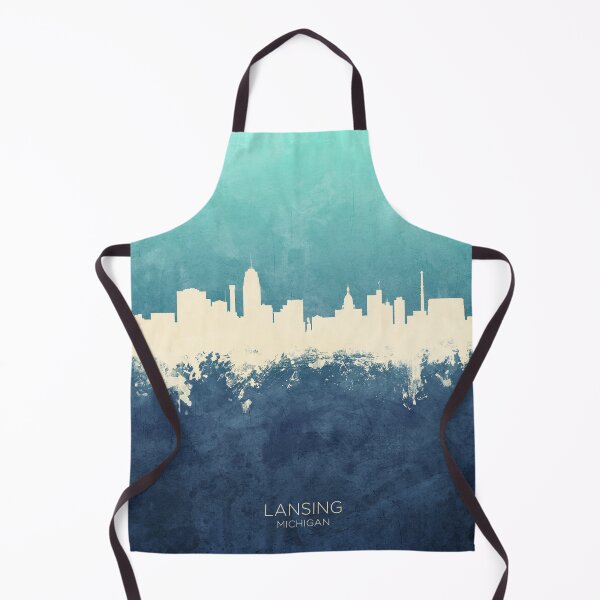 Item preview, Lansing Michigan Skyline designed and sold by ArtPrints.