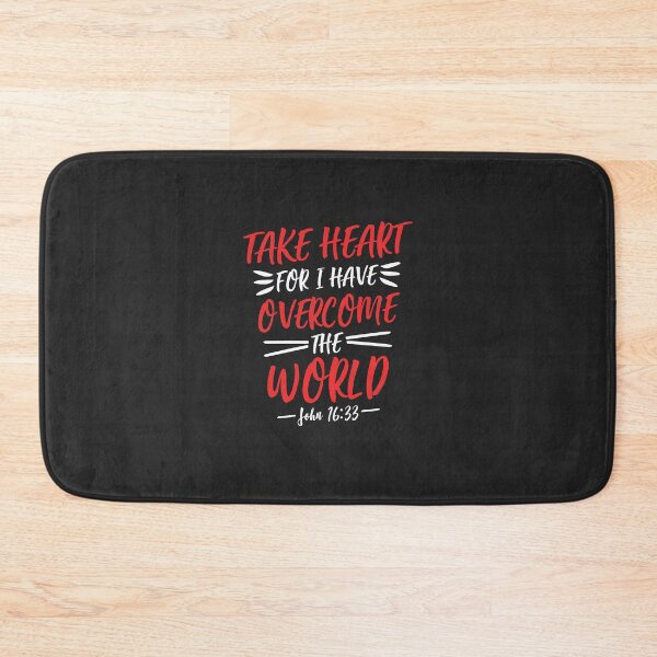 Item preview, Take heart, for I have overcome the world designed and sold by wazoosi.