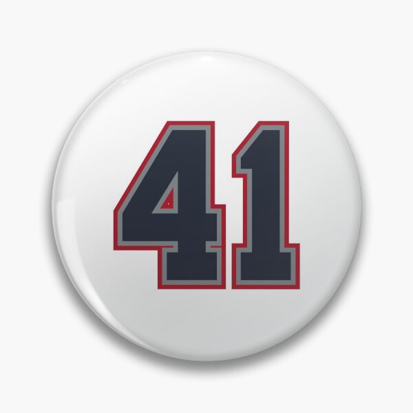 Item preview, 41 Navy Grey Red Sports Number Fourty-One designed and sold by HelloFromAja.