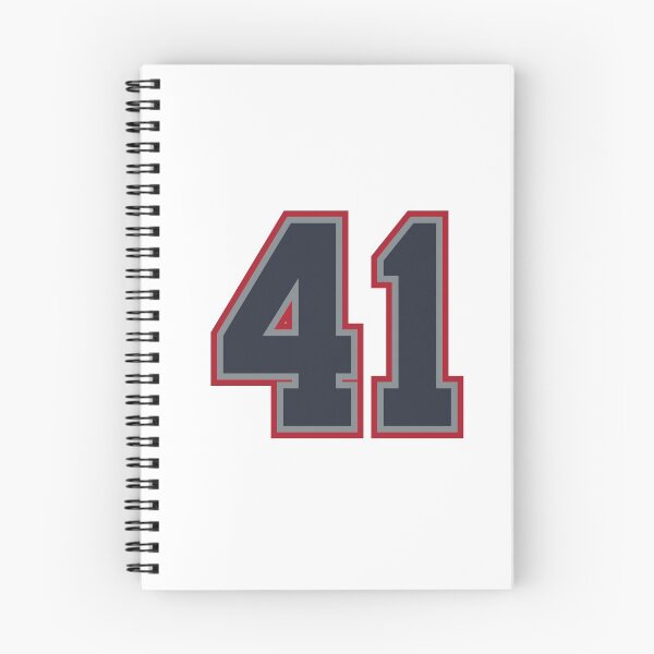 Item preview, 41 Navy Grey Red Sports Number Fourty-One designed and sold by HelloFromAja.